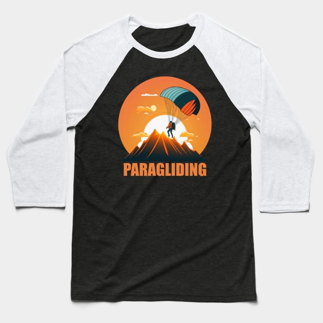 Paragliding - Yolo Baseball T-Shirt by i2studio